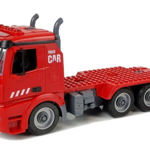 Zestaw DIY Wóz Strażacki 2w1 Wymienne Podnośniki Śrubokręt Dźwięk Efekty Świetlne Kask