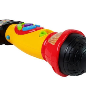 Mikrofon Żółto- Czarny Karaoke Nagrywający Piosenki