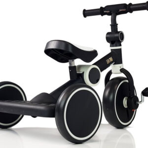 Rower Na Pedały Biegowy Trójkołowy Czarno-Biały
