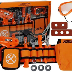 Zestaw Majsterkowicza Pas Narzędzia Wiertarka Śrubki Kleszcze Młotek