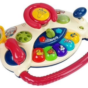 Interaktywna Kierownica dla dzieci Pianinko Odgłosy Zwierząt Telefon