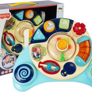 Interaktywny Panel Zabawka dla Niemowląt Muzyka Odgłosy Zwierząt Niebieska