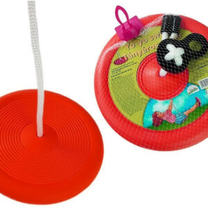 Huśtawka Okrągła Talerz Ogrodowa Dla Dzieci 423 Czerwona