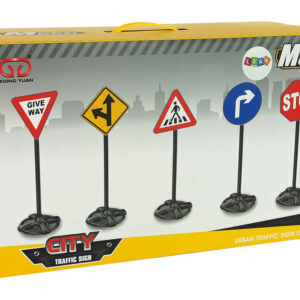 Duży Zestaw Edukacyjny Znaków Drogowych 82 cm