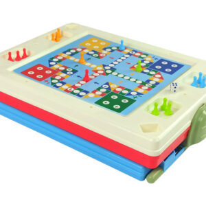 Tablica 3w1 Magnetyczno -Kredowa, Stolik Do Gier Niebieska