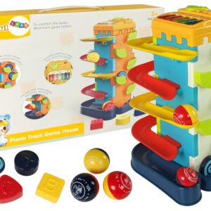 Zjeżdżalnia Piłeczek Blok Edukacyjny Sorter z Pianinkiem