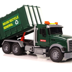 Samochód Śmieciarka Kosze Ciemnozielona Dźwięki Światła