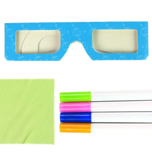 Magiczna Podświetlana Tablica 3D Okulary Niebieska