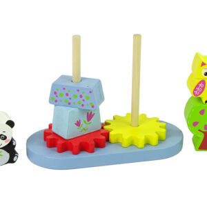 Drewniane Zwierzątka Sorter Sowa Panda Koła Zębate