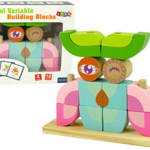 Kreatywne Klocki Drewniane Przestrzenne Układanka Sowa 3D