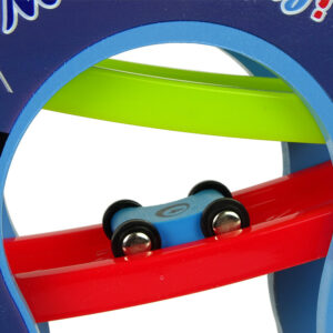 Drewniana Zjeżdżalnia 6 Poziomów Autka Liczby