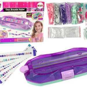 Zestaw Do Robienia Bransoletek Kolorowe Koraliki Pojemnik Kreator