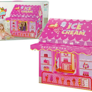 Namiot Księżniczki Ice Cream Lodziarnia dla Dzieci Różowy Światełka Gwiazdki