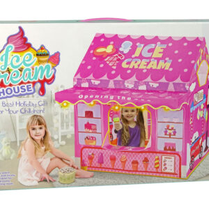 Namiot Księżniczki Ice Cream Lodziarnia dla Dzieci Różowy Światełka Gwiazdki