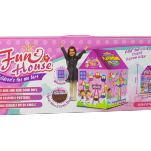 Namiot Domek Wesołe Miasteczko Dla Dzieci Różowy 123 cm x 82 cm