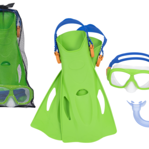 Zestaw Do Nurkowania Maska, Rurka, Płetwy Zielony Bestway 25019