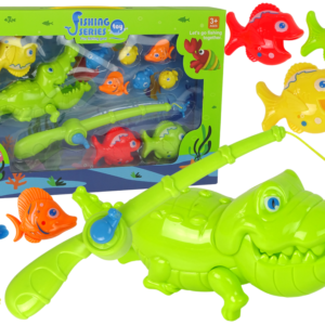 Gra Zręcznościowa Zestaw Łowienie Rybek Wędka Rybki Krokodyl