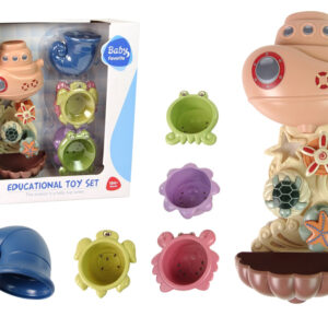 Zestaw do Kąpieli Statek Zwierzęta Morskie Wodospad