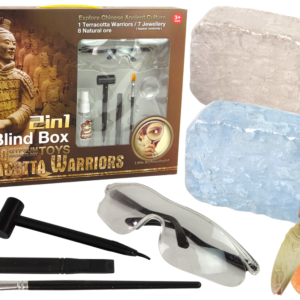 Zestaw Archeologiczny 2w1 Różne Kryształy Skarby