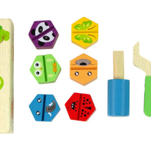 Zestaw Do Majsterkowania Drewno Przykręcanie Śrub Zabawka