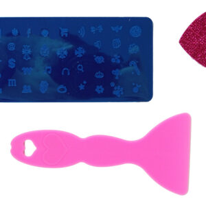 Zestaw do Malowania Paznokci w Walizce Różowa Brokat