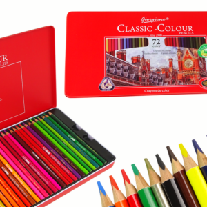 Zestaw 72 Kredek Artystycznych Metalowy Pojemnik