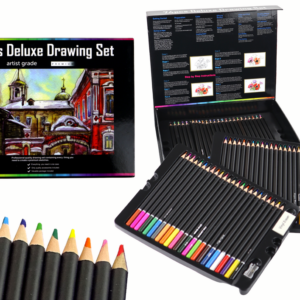Zestaw Do Rysowania Kredki W Pudełku 74 ele. XXL