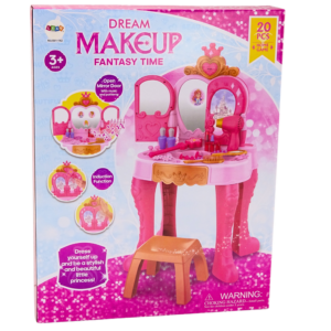 Toaletka Dziecięca Z Sensorem Gestu Akcesoria Różowa