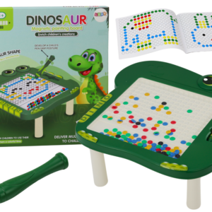 Stolik Tablica Magnetyczna Edukacyjna Dinozaur Pad Układanka Zielona