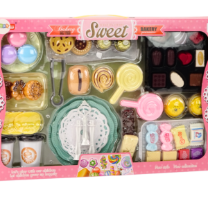 ﻿Cukiernia Kawiarnia Zestaw Słodycze Figurki Kawa Ciasto 50 ele.