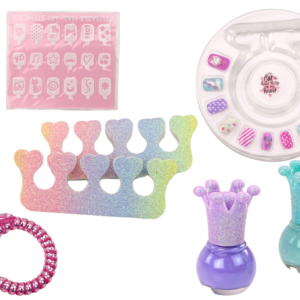 Zestaw Kosmetyków W Walizce Do Paznokci Makijażu Walizka Fioletowa 9 El.