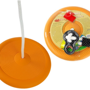 Huśtawka Okrągła Talerz Ogrodowa Dla Dzieci 423 Pomarańczowa