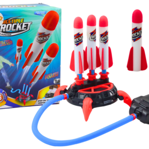 Gra Potrójna Wyrzutnia Katapulta Rakiet Piankowych Pompka