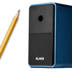 Strugaczka Na Korbkę Z Pojemnikiem Regulacja Ostrza Niebieska