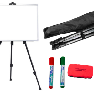 Zestaw Tablica Magnetyczna 90x60cm na Stojaku Pisaki Gąbka