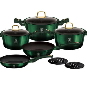 GARNKI TYTANOWE BERLINGER HAUS 10 elem. BH-6065 EMERALD