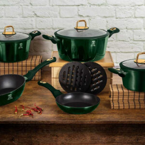 GARNKI TYTANOWE BERLINGER HAUS 10 elem. BH-6065 EMERALD