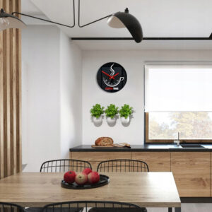 ZEGAR ŚCIENNY COFFEE TIME II BLACK