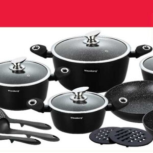 ZESTAW 15 ELEM. GARNKÓW GRANITOWYCH KLAUSBERG KB-7322