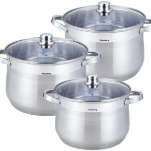 ZESTAW 3 DUŻYCH GARNKÓW KLAUSBERG 10/13/16L KB-7178