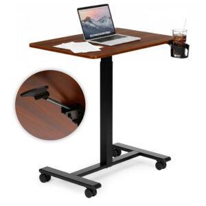 Mobilne biurko regulowane 70×48 cm stolik pod laptopa regulacja wysokości 71,5-112 cm ModernHome