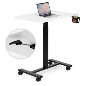 Mobilne biurko regulowane 70×48 cm stolik pod laptopa regulacja wysokości 71,5-112 cm ModernHome
