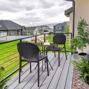 Krzesło JUSTIN czarne