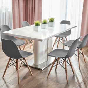 4 x Krzesło szare (ikeabox)