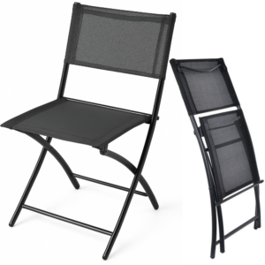 KRZESŁO BALKONOWE składane OGRODOWE na balkon taras metalowe nowoczesne