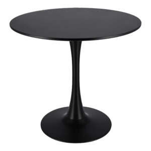 Nowoczesny Czarny Okrągły Stół do Salonu Jadalni Kuchni