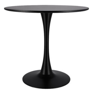 Nowoczesny Czarny Okrągły Stół do Salonu Jadalni Kuchni