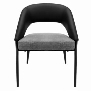 Krzesło BERGAMO czarno-szare