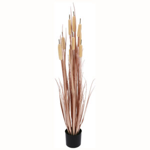 Roślina sztuczna Trawa w doniczce 125 cm wysokości różowa JAK ŻYWA ozdoba