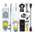 Deska SUP pompowana z siedziskiem do pływania 335 cm wiosło zestaw Rebel